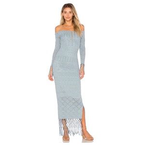 House of Harlow Rose Dress Dusty Blue Size S